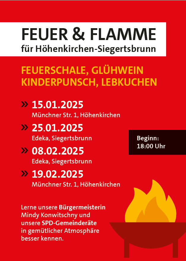 Plakat Feuer und Flamme